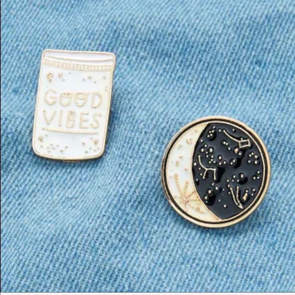 Good Vibes Astrology Metal Pin Set - Picture 3 of 8